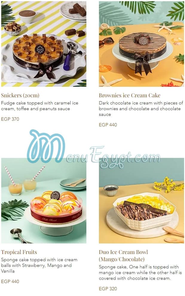 Sale Sucre online menu