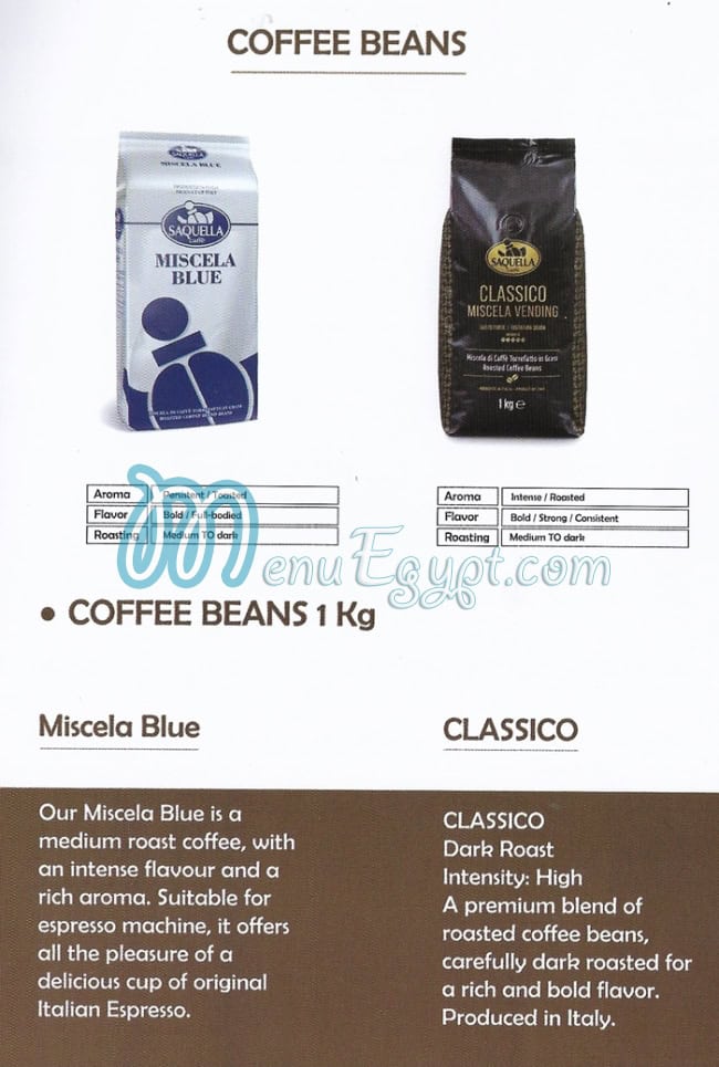 Saquella Coffee menu Egypt 3