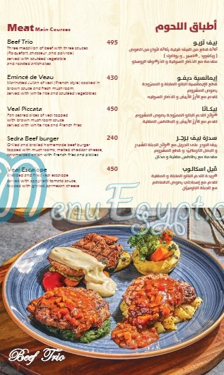 Sedra menu Egypt 13