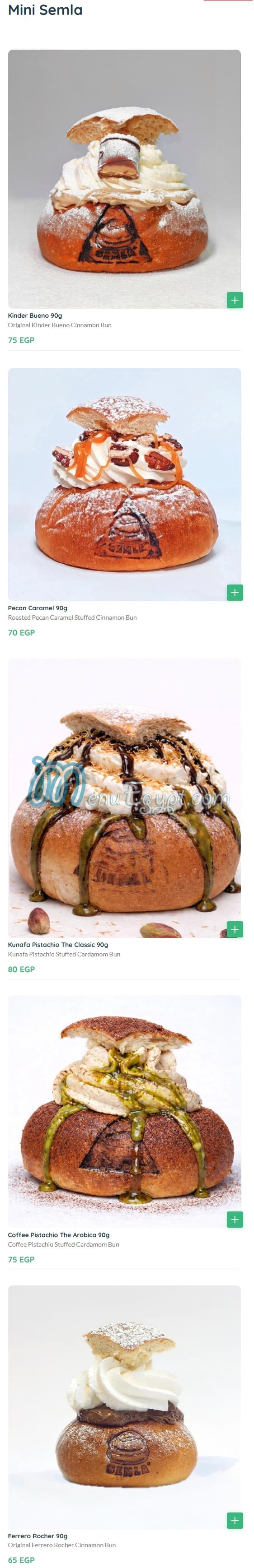 Semla delivery menu