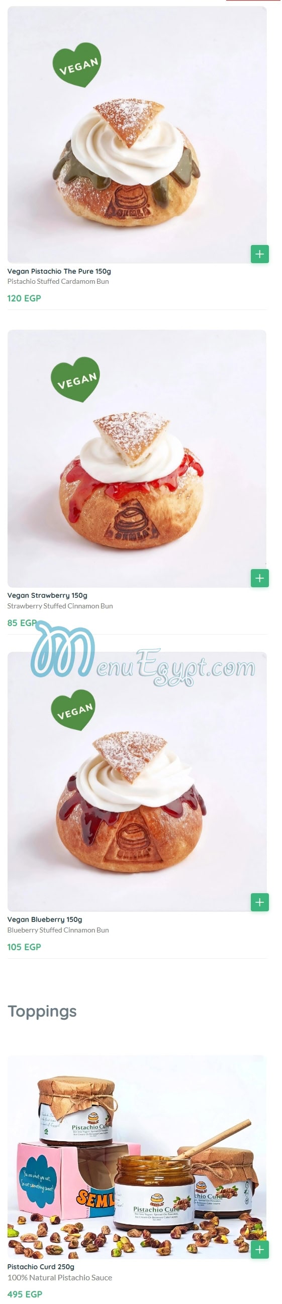 Semla menu Egypt 1