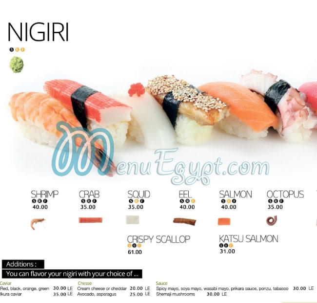 Sushi Bay menu prices