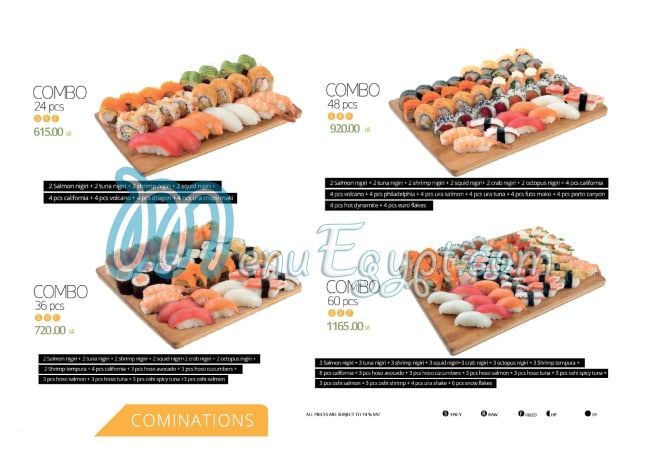 Sushi Bay menu Egypt 9