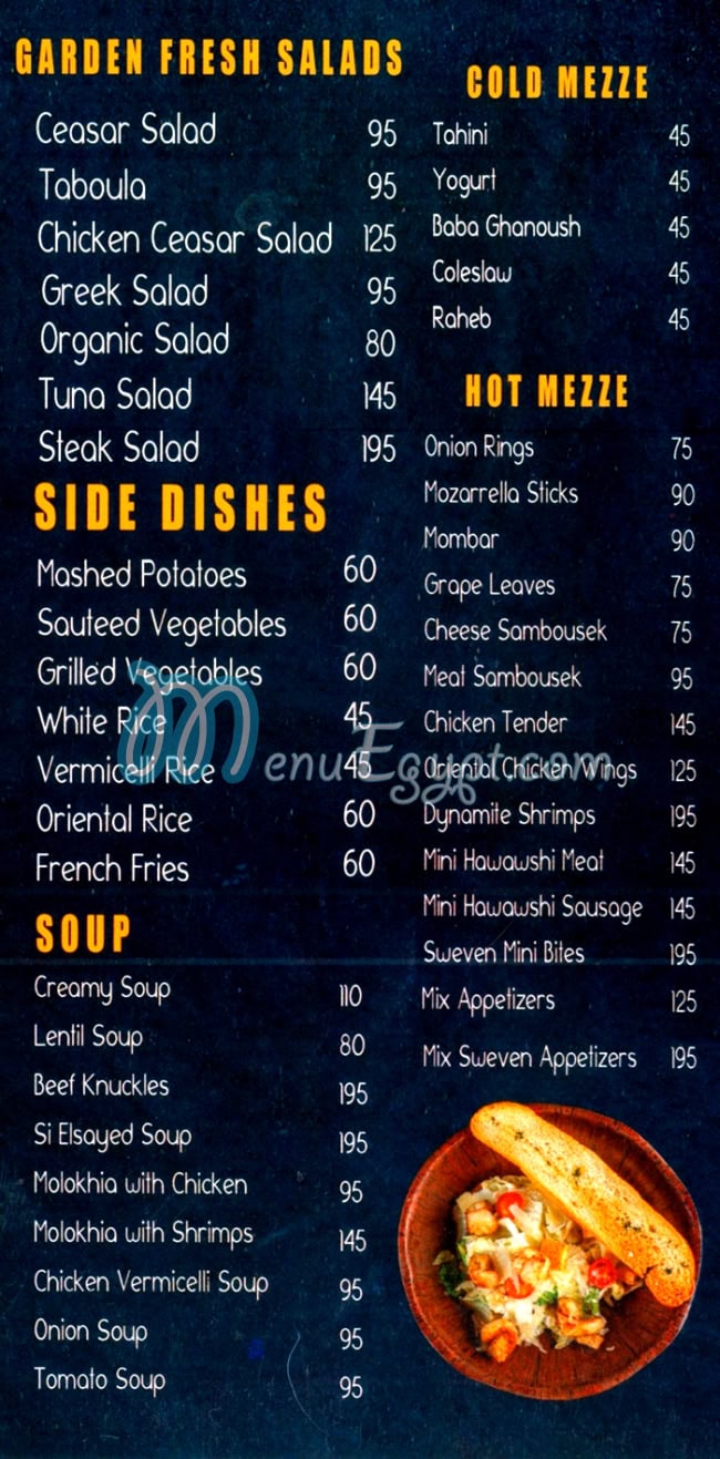 Sweven menu