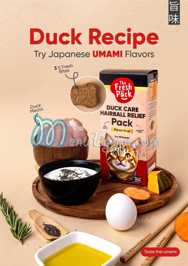 The Fresh Pack online menu