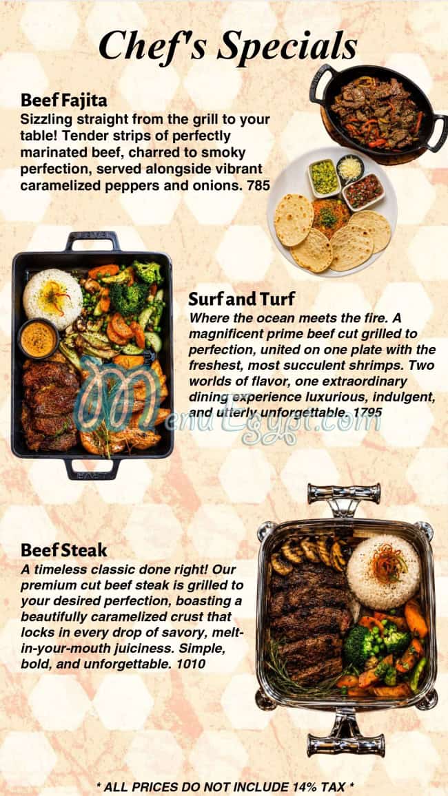 Tree Trunk menu Egypt 3