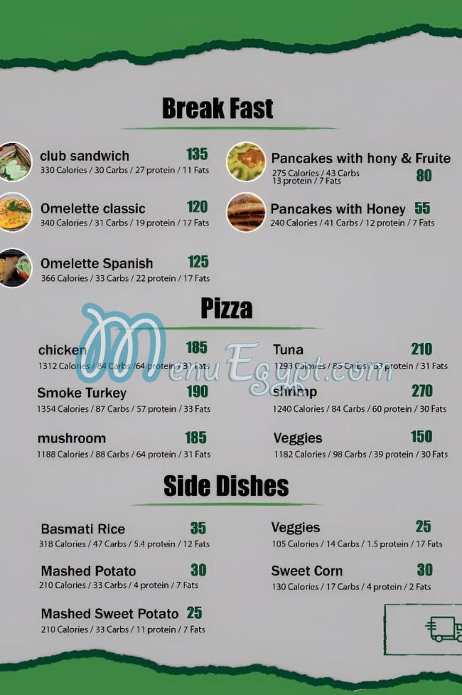 True fit menu Egypt