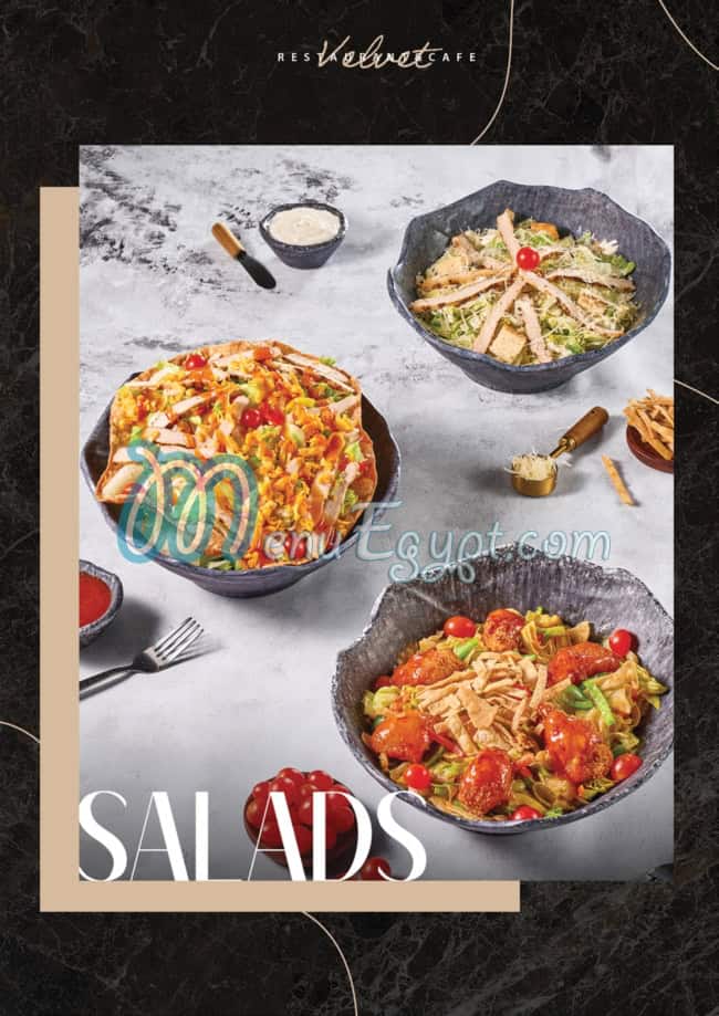 منيو فيلفيت رستوران اند كافيه مصر 2