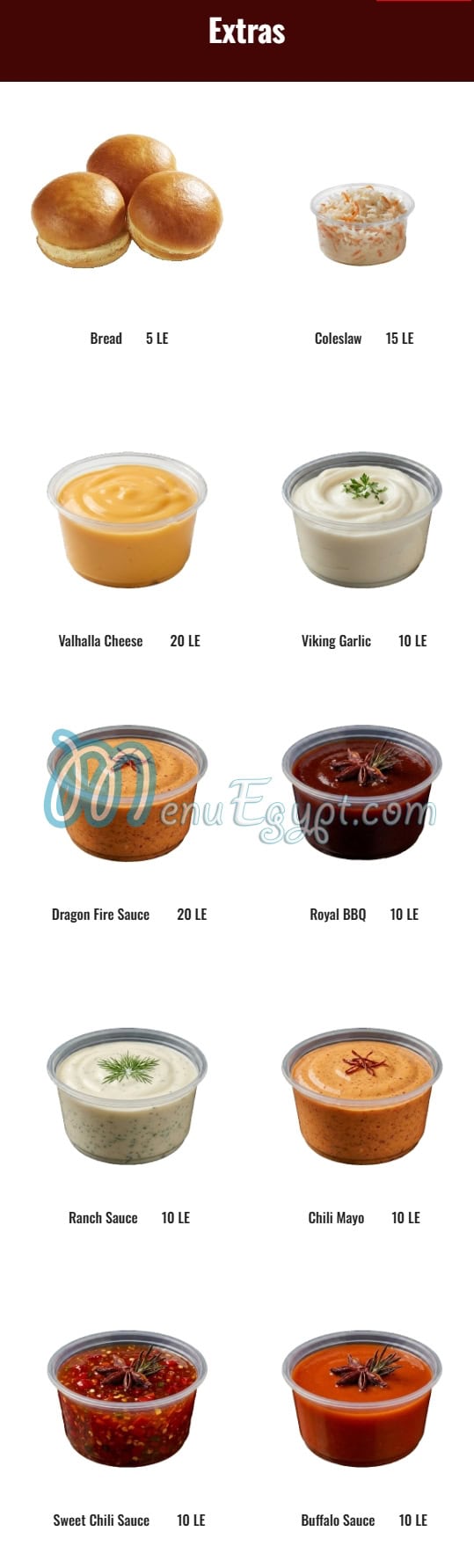 Viking Fried Chicken menu Egypt 1