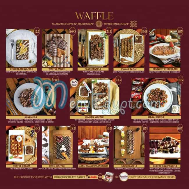 منيو وافل تون مصر