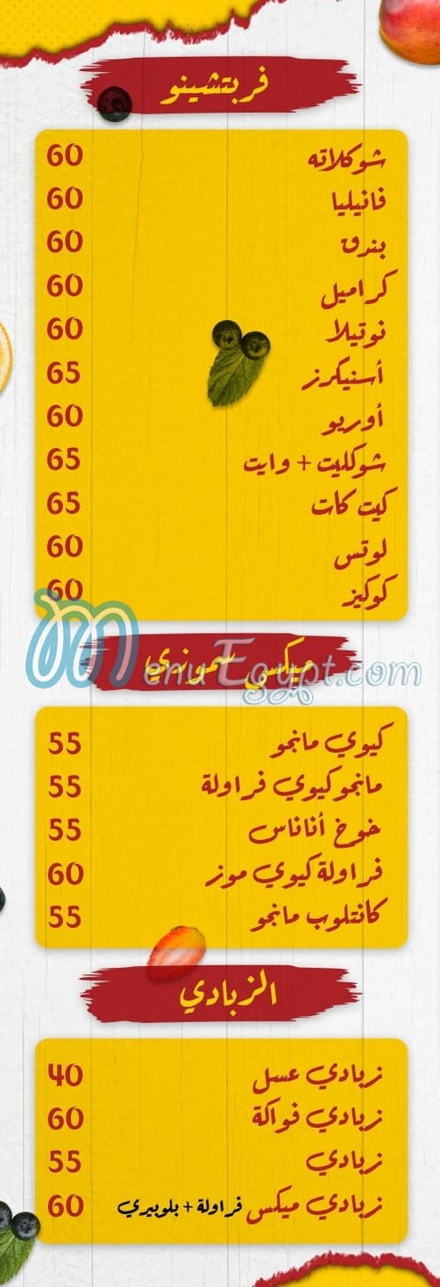 Wahet City menu Egypt 8