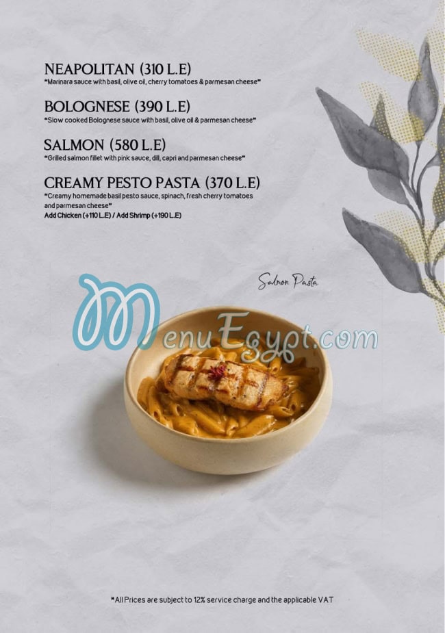 Willows menu Egypt 9