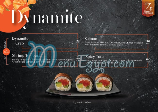 Zi Sushi menu