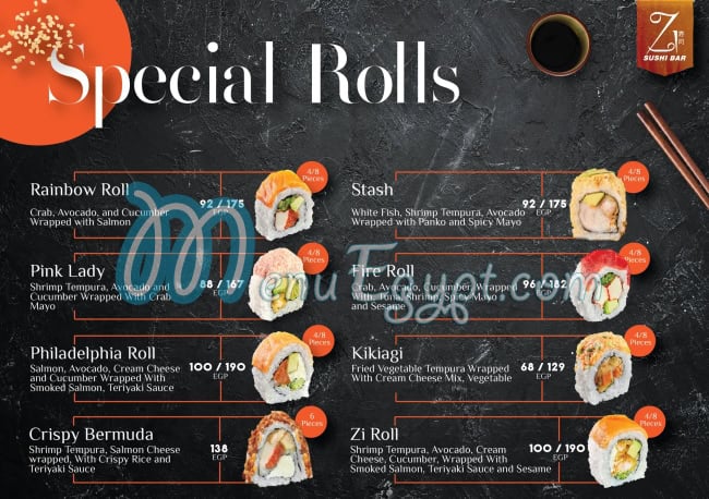 Zi Sushi menu Egypt 11