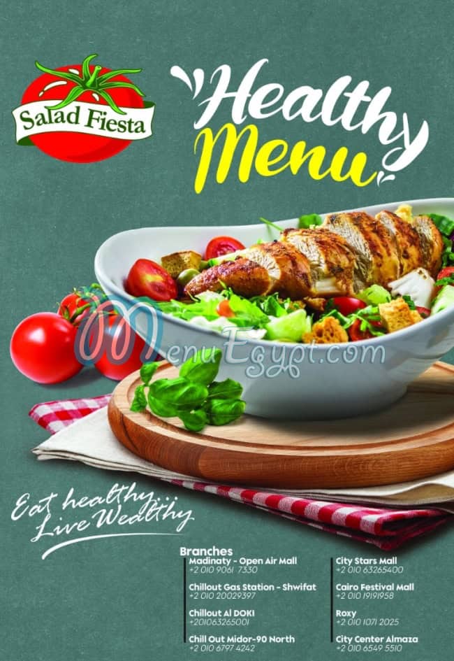 Salad Fiesta menu