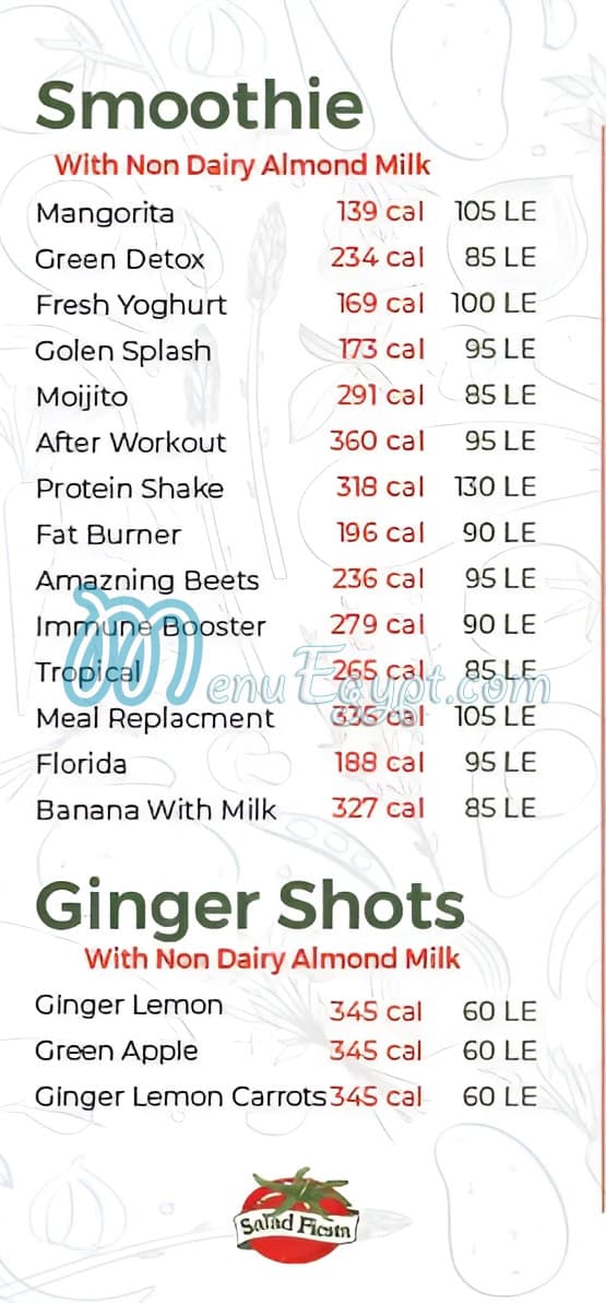Salad Fiesta delivery menu