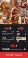 Burger 1916 delivery menu