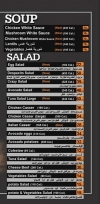 Just Diet online menu