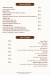 Saya Cafe menu