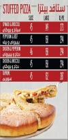 Sbarro menu Egypt 2