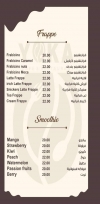 Yoka Cafe menu