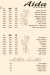 Aida menu