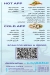 Bahr Seafood menu prices