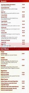 condetti  delivery menu