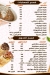 Dahab El Sham menu Egypt