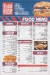 Food Rush menu