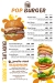 Pop Burger menu