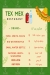 Tex Mex online menu